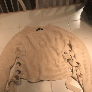 Women's cream sweater